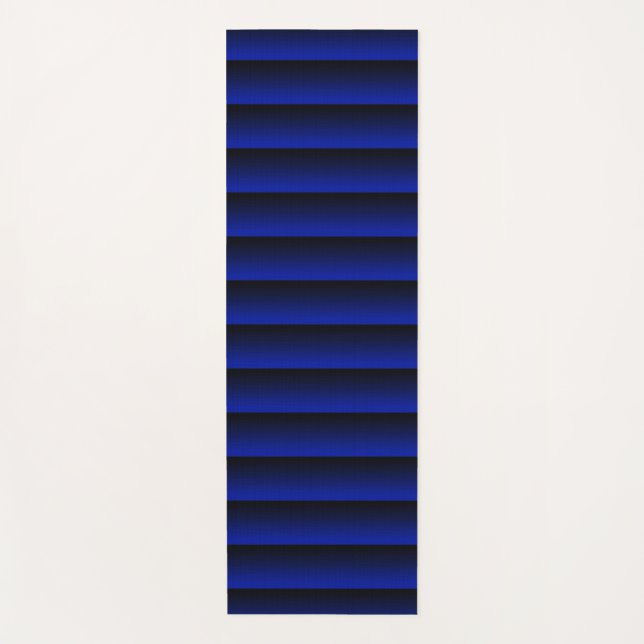 Tapete De Yoga Stripe Azul Elétrico (Frente)