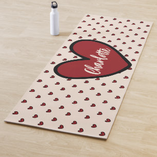 Tapete De Yoga Stylist Sweet Heart Personalised presentes modelo
