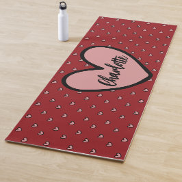 Tapete De Yoga Stylist Sweet Heart Personalised presentes modelo