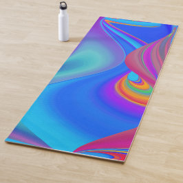 Tapete De Yoga Summersense, Abstrato 3D Rainbowart