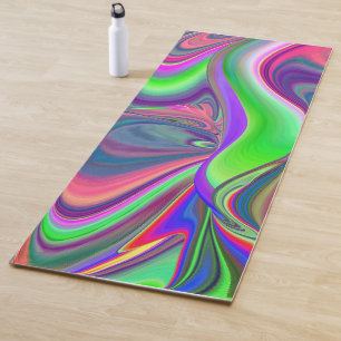 Tapete De Yoga Summersense, Abstrato 3D Rainbowart