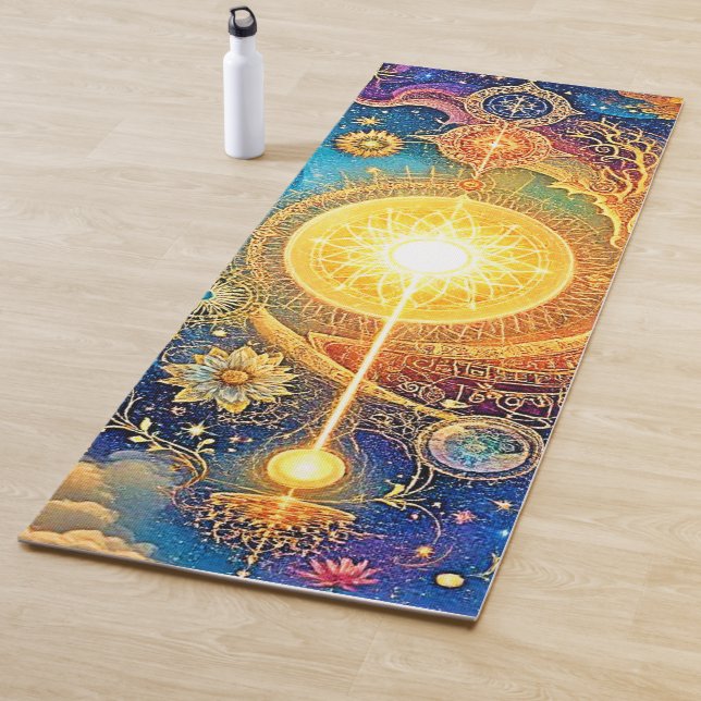 Tapete De Yoga Sun Mandala Cósmica (In Situ)