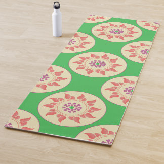Tapete De Yoga Sunburst Mandala Peaceful Yoga Mat