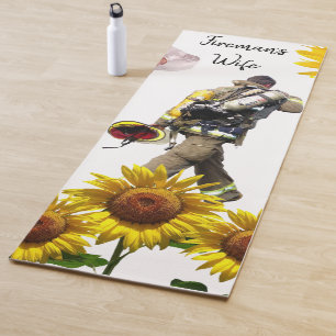 Tapete De Yoga Sunflower Fireman Yoga Mat