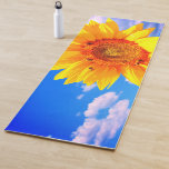 Tapete De Yoga Sunflower with Bees Yoga Mat<br><div class="desc">Yoga Mats with Yellow Sunflower and Bees on Blue Sky Summer Day Yoga Mat - Customizable - or Choose / Add Your Unique Photo - Image / Text - Name / Color / Font / Size / more - Make Your Special Fitness Mats / Gifts - Resize and move or...</div>