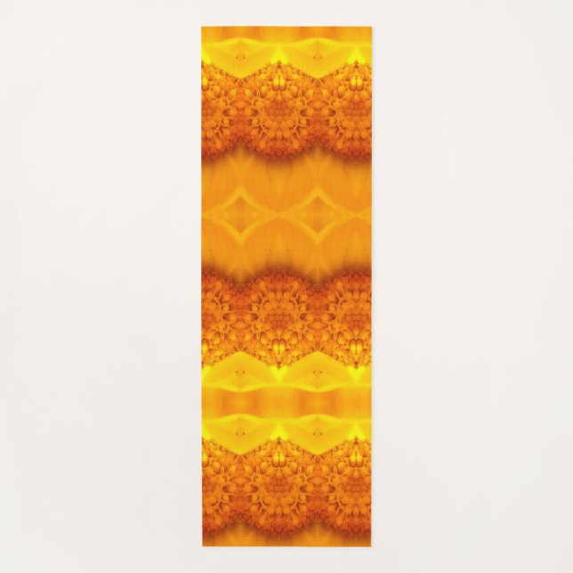 Tapete De Yoga Sunny Daisy Ikat Pouf (Frente)