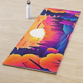 Tapete De Yoga Sunset Lake Fantasy Art