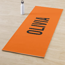 Sunset Orange Modern Name | Tendência minimalista