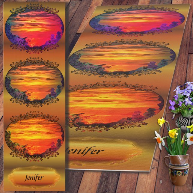 Tapete De Yoga Sunset Plaza Marina 2584 (Criador carregado)