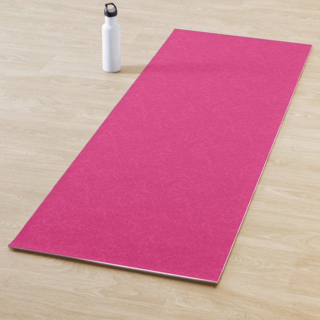 Tapete De Yoga Superfície rosa texturizada com padrão sutil de re (In Situ)