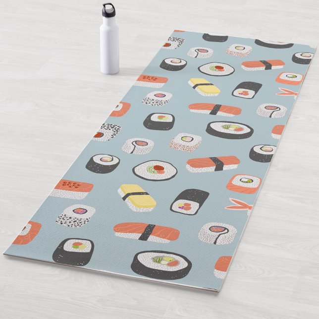 Tapete De Yoga Sushi Pattern (Fun Japanese Sushi yoga mat)
