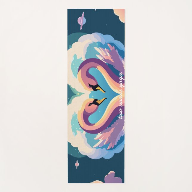 Tapete De Yoga Swans In Love (Frente)