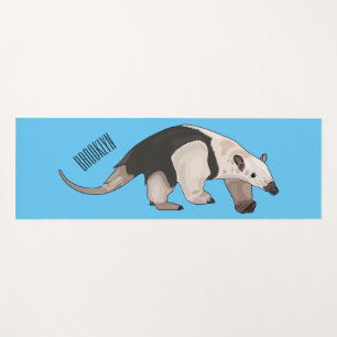 Tapete De Yoga Tamandua ilustração de desenho animado