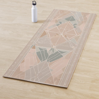 Tapete De Yoga Tapis de Yoga com Design Geométrico Fragmentado Ab