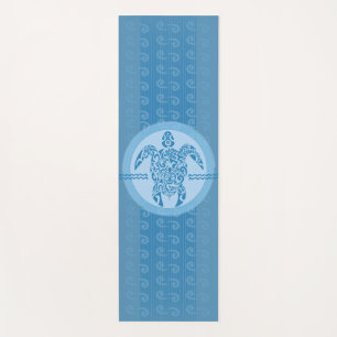 Tapete De Yoga Tartaruga-do-mar azul-tribal Yoga Mat