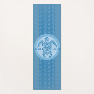 Tapete De Yoga Tartaruga-do-mar azul-tribal Yoga Mat