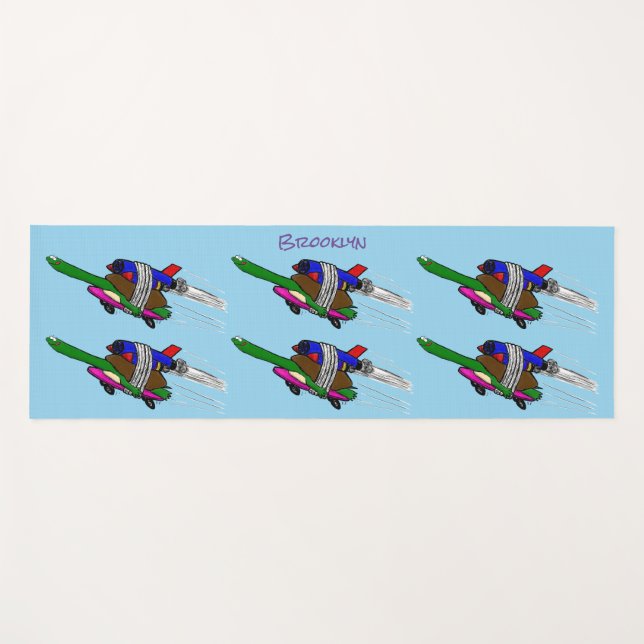Tapete De Yoga Tartaruga voadora (Frente (Horizontal))