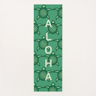 Tapete De Yoga Tartarugas Verdes Com Aloha