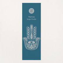 Teal Green Yoga Studio Hamsa personalizável