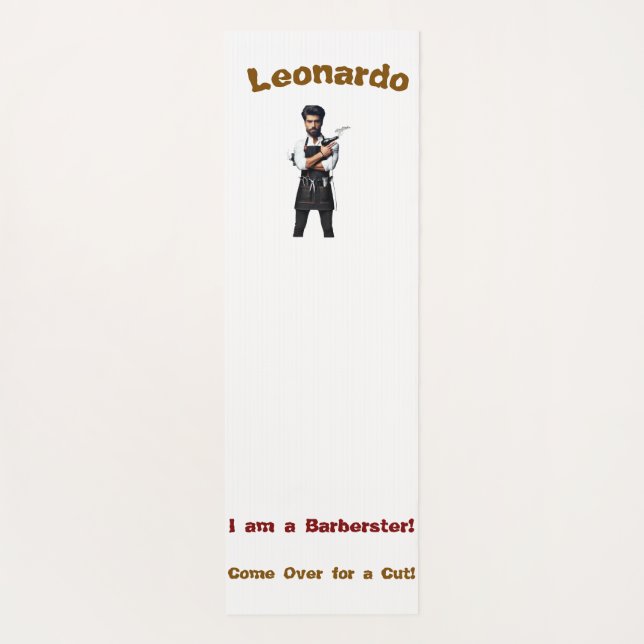 Tapete De Yoga tema Yoga Mats & Malhação Gear Barber (Verso)