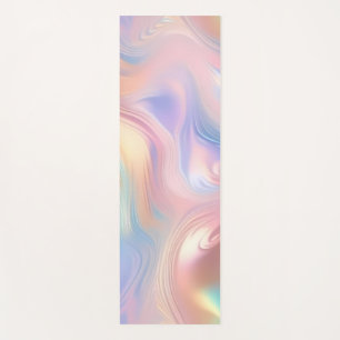 Tapete De Yoga Tendência pastel cor-de-rosa abstrato azul