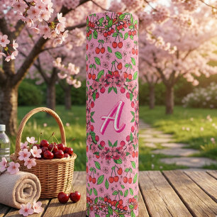 Tapete De Yoga Tendências Vermelhas de Cereja Kawaii Estética Fof