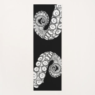 Tapete De Yoga Tentáculo de polvo preto e amarelo Yoga Mat