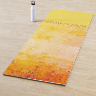 Tapete De Yoga Terra dourada da natureza do Mindfulness