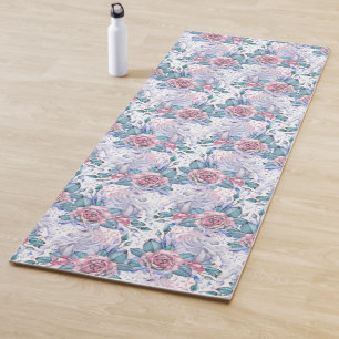 Tapete De Yoga Teste padrão do rosa do rosa & do azul