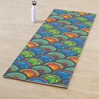 Tapete De Yoga Têxteis Africanos Vibrantes: Misturando Escalas de