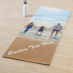 Tapete De Yoga Texto de Fotografia Personalizado Ioga Mat Único S