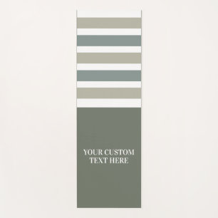 Tapete De Yoga Texto personalizado Stripes Ioga padrão