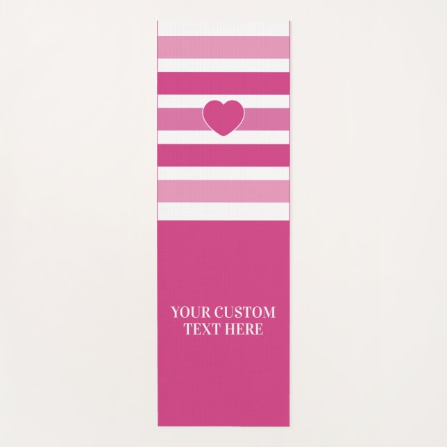 Tapete De Yoga Texto personalizado Stripes Ioga padrão (Frente)