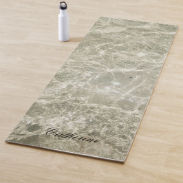 Tapete De Yoga Textura de Pedra de cinza Personalizada Moderna e