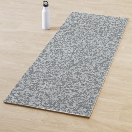 Tapete De Yoga Textura de Pedra Orgânica Cinza Padrão Sem Costura