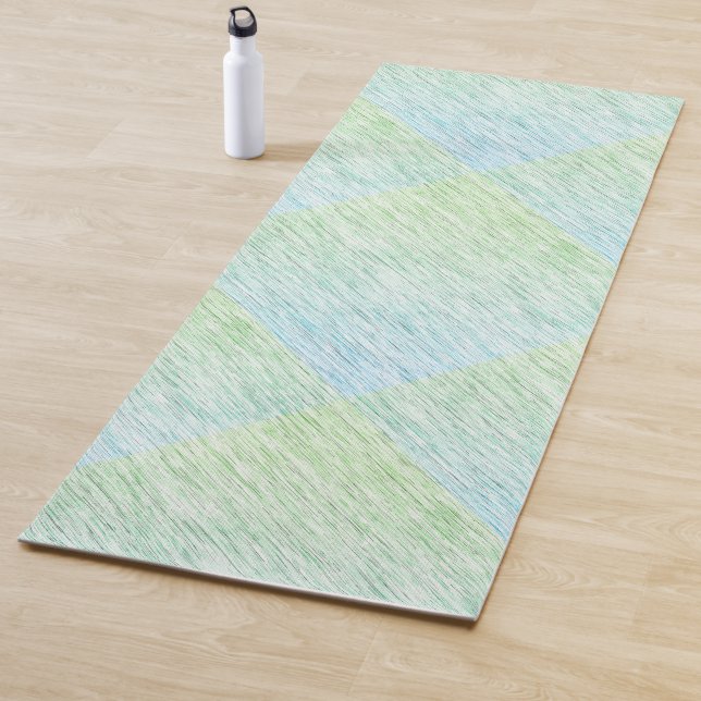 Tapete De Yoga Textura Estática Verde Chic (In Situ)