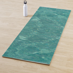 Tapete De Yoga Texturas da água do mar das caraíbas