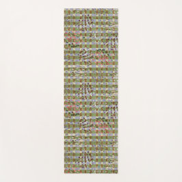 Tapete De Yoga Textured Pointillism Grid Pattern Artwork