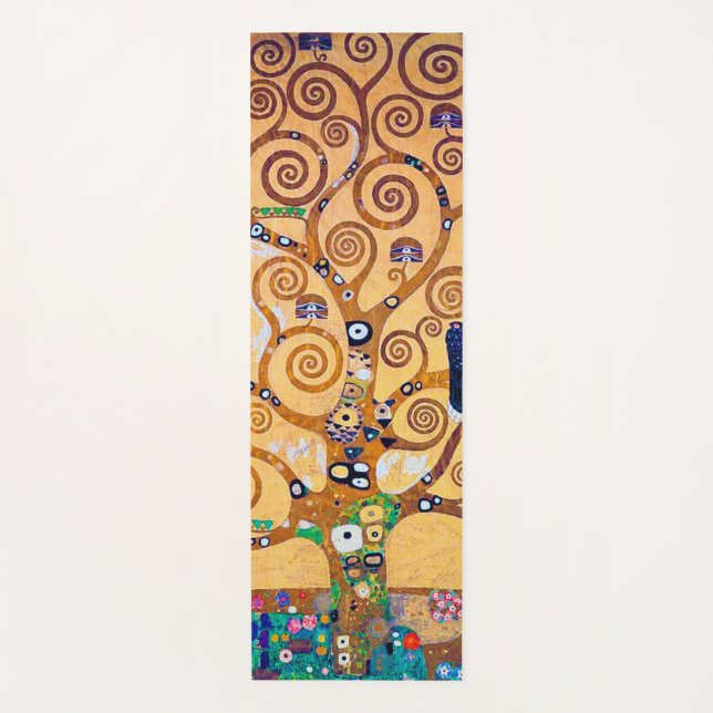 Tapete De Yoga The Tree of Life (detalhe), Klimt (Frente)