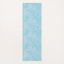 Tapete de Yoga Tie-Dye Azul Sereno