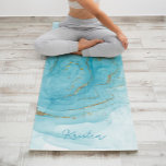 Tapete De Yoga Tinta lacrimogênea e padrão de brilho personalizad<br><div class="desc">Tinta lacrimogênea e design personalizado com padrão de brilho.</div>