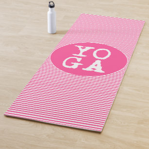 Tapete De Yoga Tipografia do divertimento da IOGA   - rosa quente