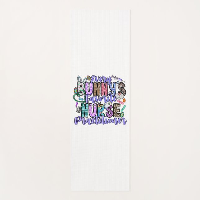 Tapete De Yoga Todas as enfermeiras favoritas de Bunnys (Frente)