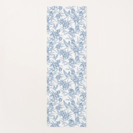 Tapete De Yoga Toile de Jouy Azul Francesa