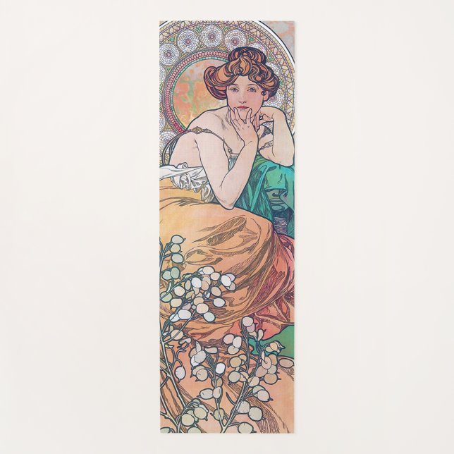 Tapete De Yoga Topaz (Quatro Joias), Alphonse Mucha (Frente)