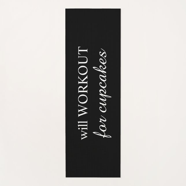 Tapete De Yoga Trabalhará para os Cupcakes Yoga Mat (Frente)