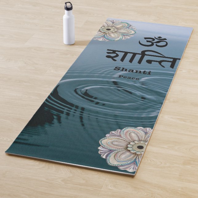 Tapete De Yoga Tranquil Pond Zen White Lotus Yogi Espiritual (In Situ)