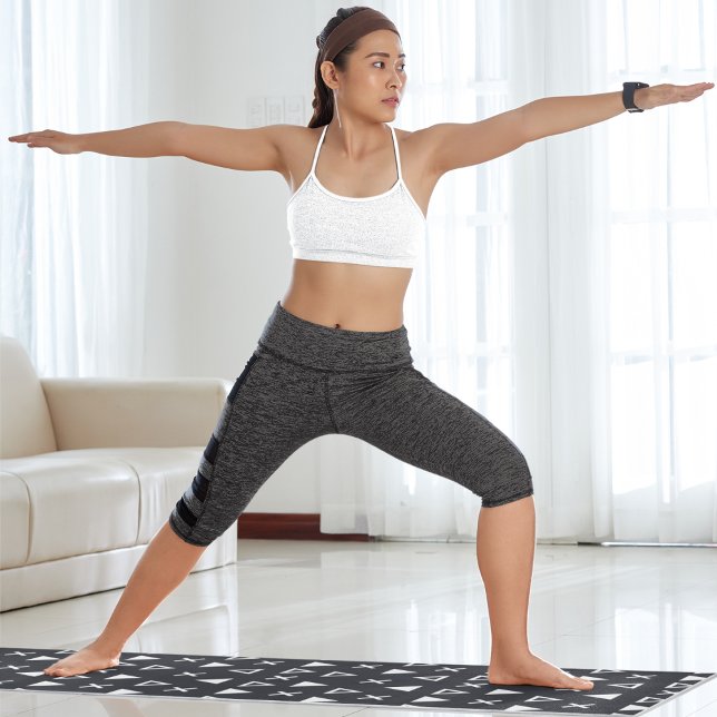 Tapete De Yoga Triângulo de Linha Geográfica (Criador carregado)