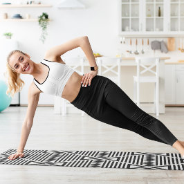 Tapete De Yoga triângulos abstrato tribais