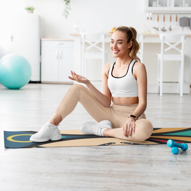 Tapete De Yoga tribal de caneta redonda (Criador carregado)